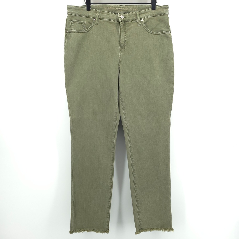 Chico's So Slimming Girlfriend Slim Leg Ankle Women's Jeans 2R (US 12R) Green
